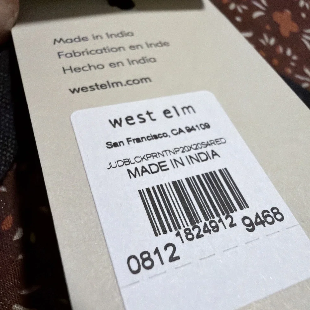 West Elm Jude RED Boho 20